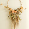 couronne décorative fleurie